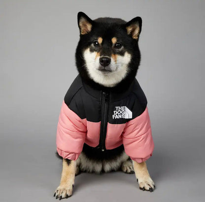 Hundewinterjacke "The Dog Fans" Warmhaltende Wasserdichte Hunde-Daunenjacke