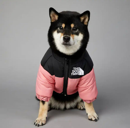 Hundewinterjacke "The Dog Fans" Warmhaltende Wasserdichte Hunde-Daunenjacke