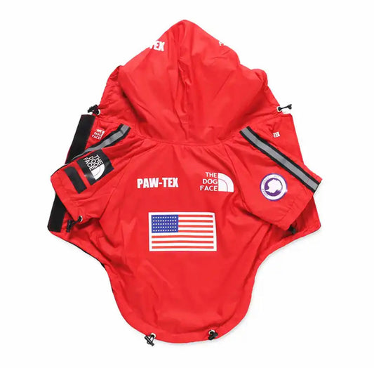 Wasserdichte Hundejacke mit Kapuze „Space Edition“