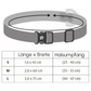 Halsband Schwarz Aus Nylon Längenverstellbar Im Rautendesign