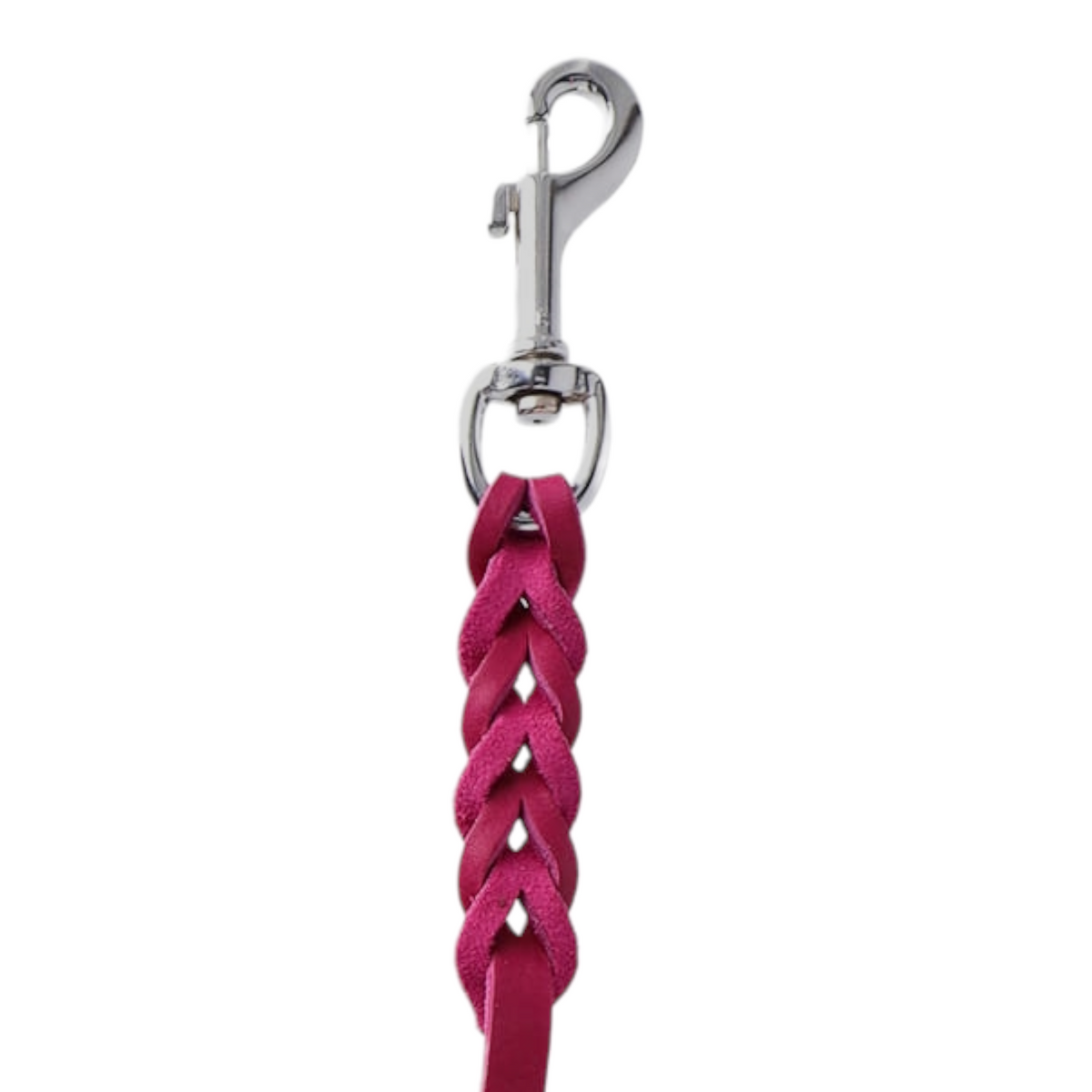 Hundeleine Soft Leder mit Handschlaufe und geflochtenen Element