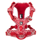 Premium Hundegeschirr Flower Spring - POPPY RED - True Love for Dogs