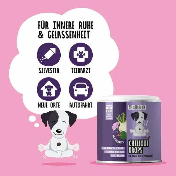 Chillout DROPS zur sanften Beruhigung und Entspannung von Tierliebhaber