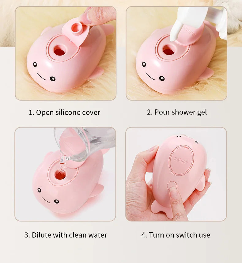 SteamBrush™ 3 in 1 | Elektrische Fellbürste mit Sprühfunktion für Hunde & Katzen | USB wiederaufladbar