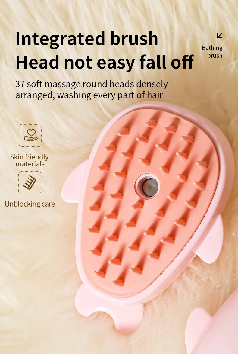 SteamBrush™ 3 in 1 | Elektrische Fellbürste mit Sprühfunktion für Hunde & Katzen | USB wiederaufladbar