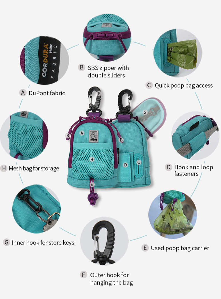 Hundekotbeutelspender Dog Poop Bag - Vielseitig und Wasserdicht 